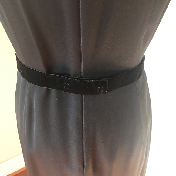 Black Silk Tahari Evening Cocktail Dress - Picture 7 of 8
